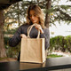 BagzDepot Square Jute Burlap Bag 