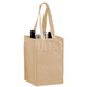 BagzDepot Non-Woven 4-Bottle Wine Tote Bags – 100 GSM with Poly Board Insert 