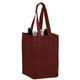 BagzDepot Non-Woven 4-Bottle Wine Tote Bags – 100 GSM with Poly Board Insert 