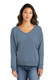 Port & Co Women's Beach Wash Garment-Dyed V-Neck Sweatshirt LPC098V