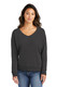 Port & Co Women's Beach Wash Garment-Dyed V-Neck Sweatshirt LPC098V