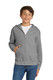 Port & Co Youth Core Fleece Full-Zip Hooded Sweatshirt. PC90YZH