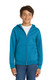 Port & Co Youth Core Fleece Full-Zip Hooded Sweatshirt. PC90YZH