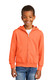 Port & Co Youth Core Fleece Full-Zip Hooded Sweatshirt. PC90YZH