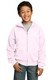 Port & Co Youth Core Fleece Full-Zip Hooded Sweatshirt. PC90YZH