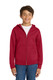 Port & Co Youth Core Fleece Full-Zip Hooded Sweatshirt. PC90YZH