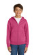 Port & Co Youth Core Fleece Full-Zip Hooded Sweatshirt. PC90YZH
