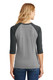 District Women's Perfect Tri 3/4-Sleeve Raglan. DM136L