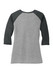 District Women's Perfect Tri 3/4-Sleeve Raglan. DM136L