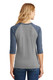 District Women's Perfect Tri 3/4-Sleeve Raglan. DM136L