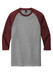District Perfect Tri 3/4-Sleeve Raglan. DM136