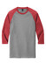 District Perfect Tri 3/4-Sleeve Raglan. DM136