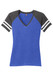 District Women's Game V-Neck Tee. DM476