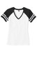 District Women's Game V-Neck Tee. DM476