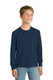 Port & Co Youth Long Sleeve Core Cotton Tee. PC54YLS