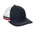 Port Authority Two-Stripe Snapback Trucker Cap. C113
