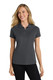 Port Authority Women's Pinpoint Mesh Zip Polo. L580