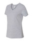 Women's Relaxed Heather CVC V-Neck Tee - 6405CVC