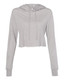Women’s Triblend Crop Long Sleeve Hoodie Tee - 8512
