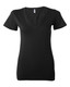 Women’s Jersey Deep V-Neck Tee - 6035