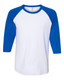 Premium Blend Ringspun Three-Quarter Sleeve Raglan Baseball T-Shirt - 560RR Premium Blend Ringspun Three-Quarter Sleeve Raglan Baseball T-Shirt - 560RR