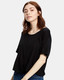 Women's Boxy Open Neck Tee - US309