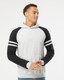 Unisex Nublend® Varsity Colorblocked Raglan Hooded Sweatshirt - 97CR Unisex Nublend® Varsity Colorblocked Raglan Hooded Sweatshirt - 97CR