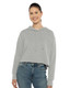 Women's Laguna Sueded Raw Edge Crop Hoodie Sweatshirt - 9384 Women's Laguna Sueded Raw Edge Crop Hoodie Sweatshirt - 9384