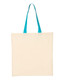 Economical Tote with Contrast-Color Handles - QTB6000 Economical Tote with Contrast-Color Handles - QTB6000