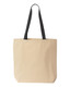 Natural Tote with Contrast-Color Handles - 8868 Natural Tote with Contrast-Color Handles - 8868