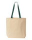 Natural Tote with Contrast-Color Handles - 8868 Natural Tote with Contrast-Color Handles - 8868