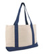 Large Zippered Cotton Canvas Tote - 8862 Large Zippered Cotton Canvas Tote - 8862