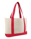 Liberty Bags Large Zippered Cotton Canvas Tote - 8862 