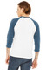 Bella + Canvas BELLA+CANVAS Unisex 3/4-Sleeve Baseball Tee. BC3200 
