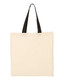 Q-Tees Economical Tote with Contrast-Color Handles - QTB6000 