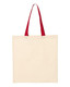 Q-Tees Economical Tote with Contrast-Color Handles - QTB6000 