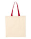 Q-Tees Economical Tote with Contrast-Color Handles - QTB6000 
