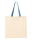 Q-Tees Economical Tote with Contrast-Color Handles - QTB6000 