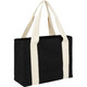 12oz Cotton Shopper Tote with Contrast Handles
