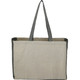 Recycled Cotton Contrast Side Shopper Tote
