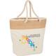  Jute Accent 12oz Cotton Canvas Rope Tote 