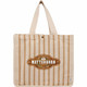 FEED Cotton and Jute Striped Tote
