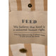FEED Cotton and Jute Striped Tote