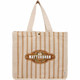  FEED Cotton and Jute Striped Tote 
