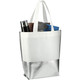 Large Laminated Metallic Bottom Tote