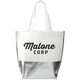  Large Laminated Metallic Bottom Tote 