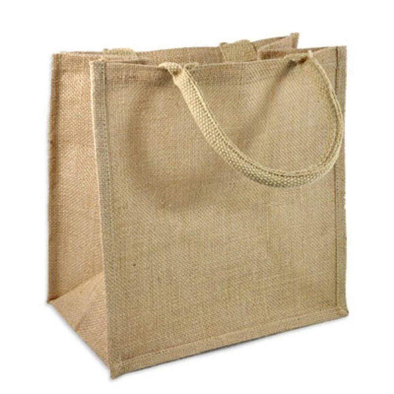 Wholesale Jute Burlap Gift Tote Bags Medium