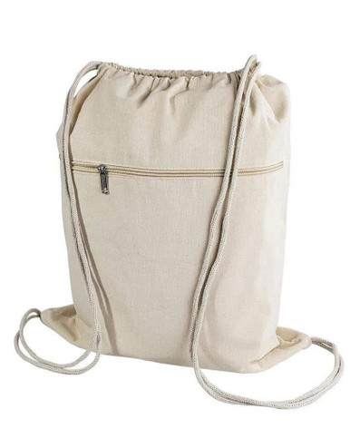 ■SATUR■ Solid Drawstring Back Cream SA255UAB05CRM0 bagzdepot-zippered-canvas-