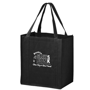 Wholesale Custom Printed Non-Woven Grocery Tote Bags with Poly