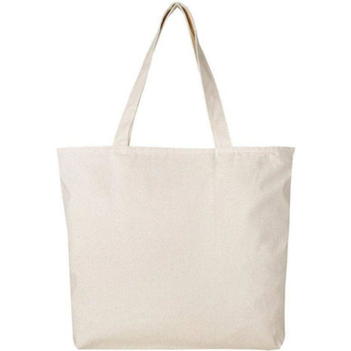 Canvas Tote Bags with Zipper Top - Sturdy Canvas Totes in Bulk | BagzDepot